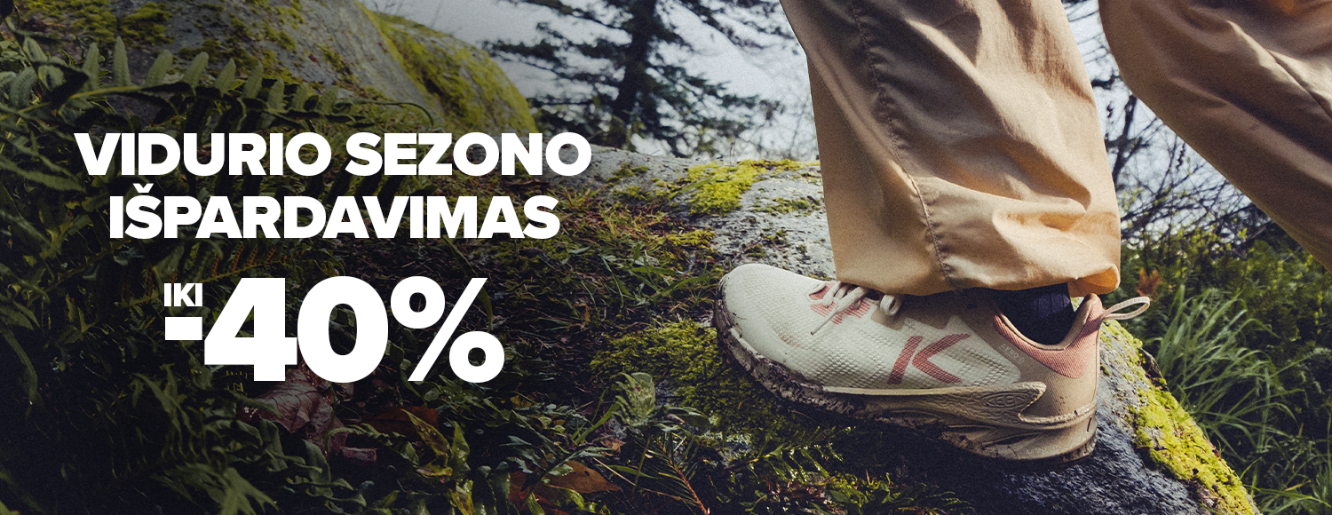 Vidurio sezono i&scaron;pardavimas iki -40%! Rinkis dabar ir sutaupyk. Pasiūlymas galioja iki 2026 05 31 atrinktoms prekėms. Nemokamas grąžinimas per 365 d.